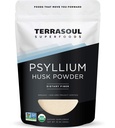 Terrasoul Superfoods Organic Psylium Husk Powder, 1 Lb - Superfine Texture CLAS124; 99% Čistota CLAS124; Ideální pro bezlepkové pečení CLAS124; No Purple Breads