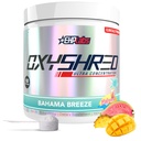 EHP Labs OxyShred Pre Workout Powder - Presping Powder with L Glutamine & Acetyl L Carnitin, Energy Boost Drink - Bahama Breeze / Beach, 60 Služeb