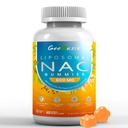 Lipozomální NAC Gummies 600mg, N-Acetyl Cysteine dodatek pro děti a dospělé, s kurkumou, zázvor, černý pepř, imunitní, játra & lung podpora, Antioxidant, Sugar- Free Ananas Flavor, 60 Counts