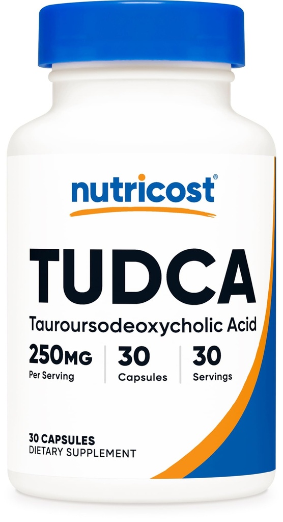 Nutricost Tudca 250mg, 30 tobolek (kyselina tauroursodeoxycholová) - bez glutenu, Non- GMO