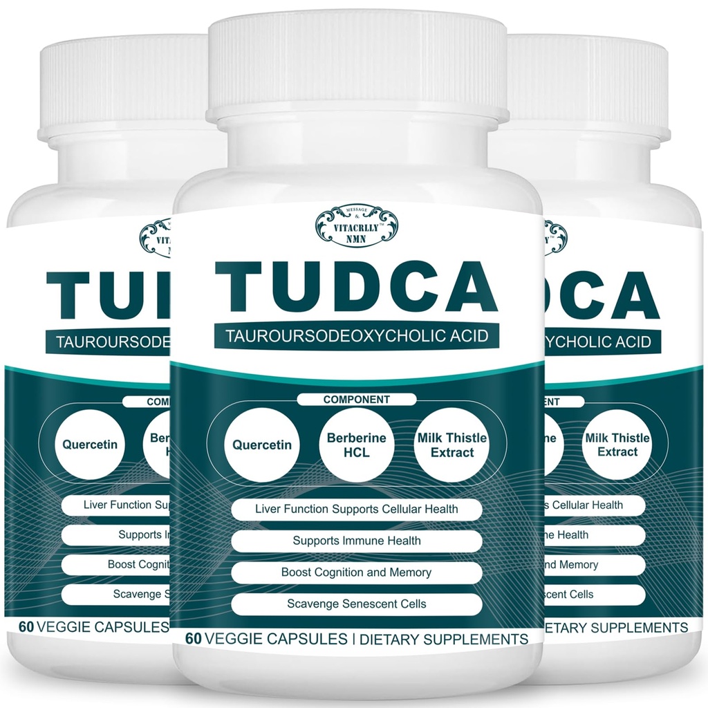 2200MG TUDCA Játra doplňky - Bile Soli doplněk Komplex pro jaterní detox & cleanse, žlučník čištění, stravitelné zdraví 180 Kapsle