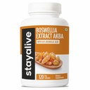 STAY ALIVE Boswellia Serrata Extract Capsules 1000mg s AKBA a 65% boswellic Acid, 12: 1 Resin Extract Powder, 120 Počet na 2- Month Supply, Non- GMO a gluten- Free Boswellia Dodatek