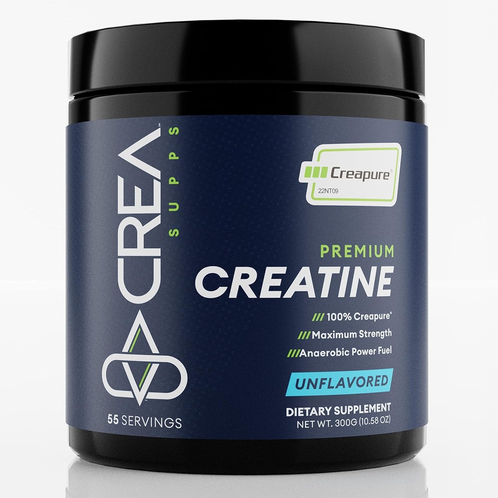 Premium Creapure Creapin Monohydrát Prášek 124; Čisté, Vegan, Keto, gluten- Free Cluten124; Neochucené, 300g
