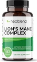 Houbový komplex Extrakt s Lion 's Mane Fruiting Body - 100% přírodní a efektivní energetické pilulky - Mozek, Focus Supplement, Stimulates Mood, a Kreativita - 60 imunitní podpůrné kapsle