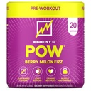 EBOOST POW Natural Pre Workout Powder - 20 Servings - Berry Melon Fizz - Pre Workout Dodatek pro výkon, Společná podpora mobility, Energie, Zaměření - Muži a ženy - Non- GMO, gluten- Free, No Creatine