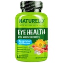 NATURELO oční vitaminy - AREDS 2 Formule Nutrients with Lutein, Zeaxanthin, Vitamin C, E, Zinek, Plus DHA - Dodatek pro suché oči, zdravé vidění, Oční podpora - 60 Vegan Kapsle