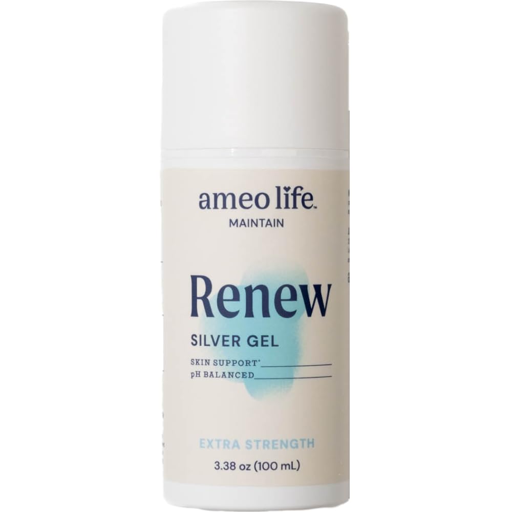 Ameo Life Extra Strength Koloidní stříbro Gel 35 ppm - pH vyvážený, strukturovaný stříbrný gel pro zdravou pleť, malé kusy, škrabky a popáleniny - přírodní péče o omlazení (100ml)