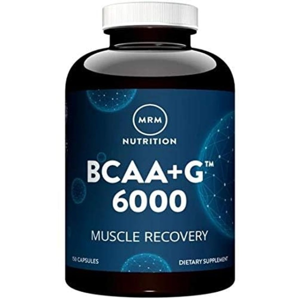 MRM Nutrition BCAA + Muscle Recovery 6000 mg - pro ženy a muže - 6g aminokyselin na jedno podání, Recovery Complex s L-glutamin, Vegan, gluten- Free - 25 Služeb