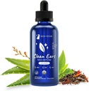 kin + druh Dog Ear Cleaner Solution - Organic Dog Use Wash & Easy- to- Ušní kapky pro psy - Cleans Wax, Dirt & Odor - Gentle Uar Cleaning w / Witch Hazel, Aloe Vera & Tea Tree Oil - Made in USA 4 fl oz