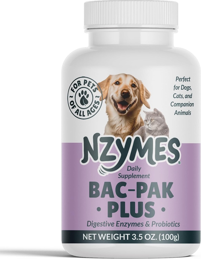 Nzymes ® Bac- Pak Plus 100 Grams Digestive Enzymy a Probiotika pro Digestion, Loose Storage, Diarhea, Zácpa, Lepší Nutrient Uptake - Vyrobeno v USA