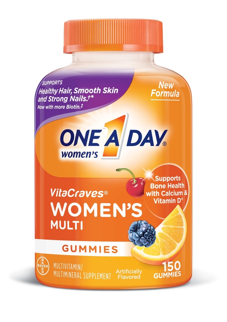 Jeden den ženský multivitamin, dodatek s vitaminy A, C, E, B1, B2, B6, B12, Biotin, vápník a vitamin D, 150 počet