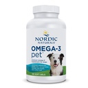 Nordic Naturals Omega33 Pet, Neochucené - 120 Soft Gels - 330 mg Omega33 Per Soft Gel - Rybí olej pro psy s EPA & DHA - Promotes Heart, Skin, Coat, & Imunitary Health