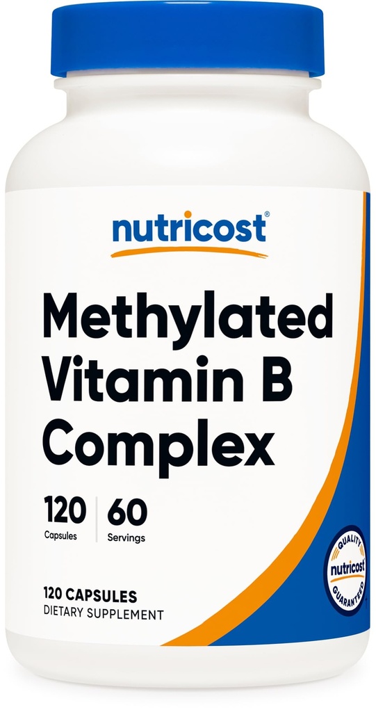 Nutrikost Methylovaný vitamin B Komplex 120 Kapsle - (60 Servingů) Bezlepkové