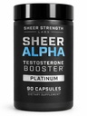 Sheer Strength Labs Testosteron Booster T- Booster pro muže - Klinicky zabalená dávka, nejsilnější vzorec - Made in USA - Premium Blend of Fadogia Agrestis Tongkat Ali a Shilajit. 30 Služeb