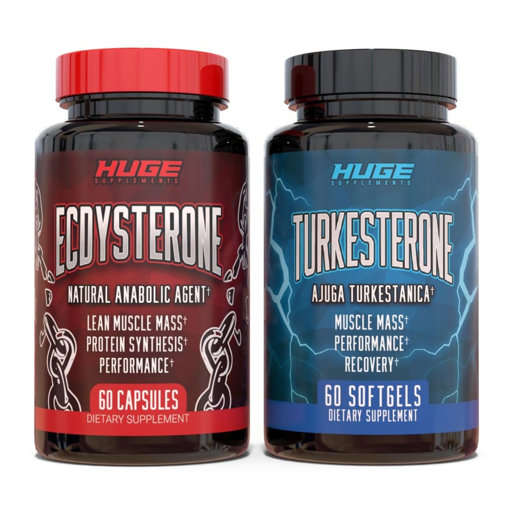 Obrovské doplňky Turkesteron & Ecdysterone Stack, Build Muscle & Strength, Enhanced Absorpční technologie (60 Služeb)