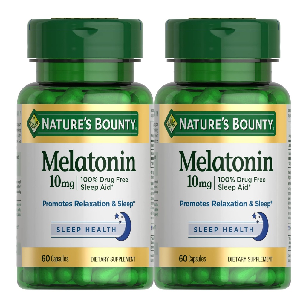 Melatonin podle přírodní Bounty, 60 Počet (balení po 2)