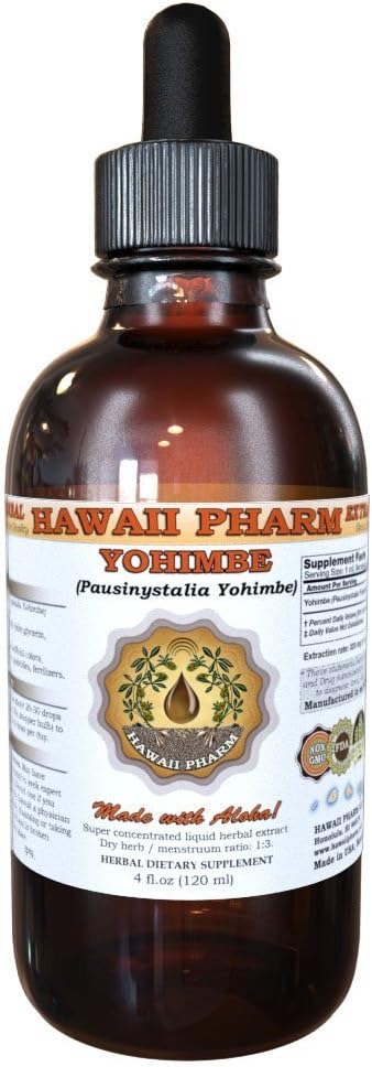 Yohimbe Liquid Extract, Yohimbe Liquid (Pausinystalia Yohimbe), tinktura 4 oz