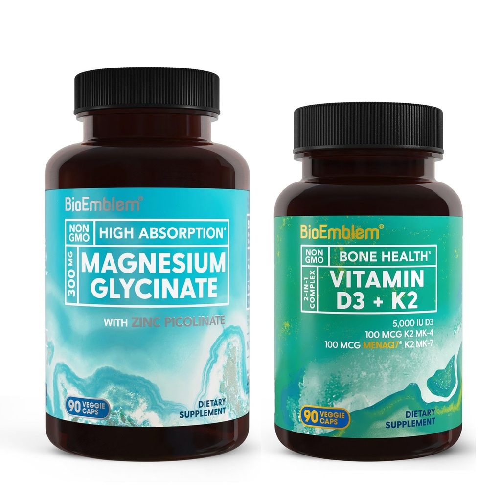 BioEmblim Glycinát hořčíku se zinkem a vitaminem D3 K2