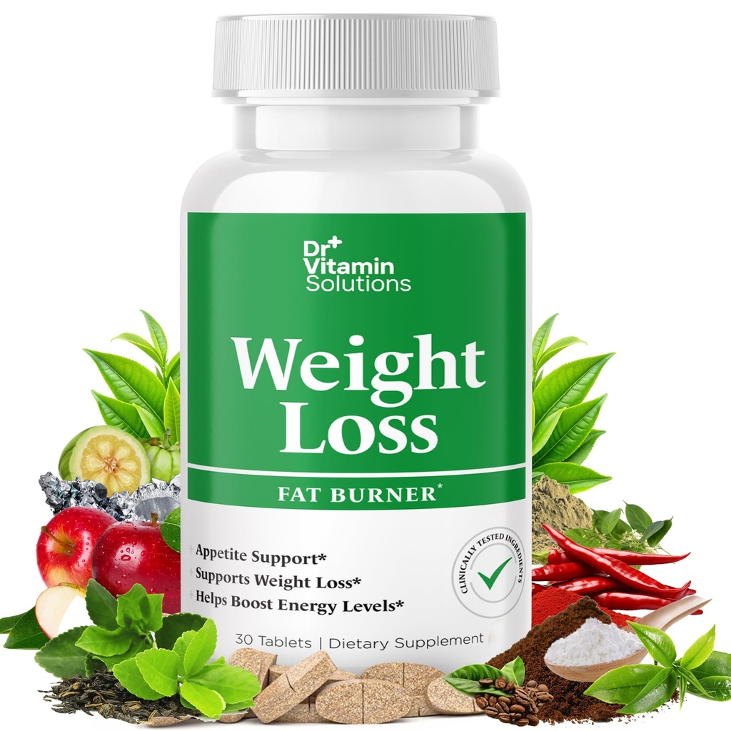 Tuk spalovač pro ženy a muže, hubnutí a appetite conpressant dietní pilulky, termogenní metabolismus Booster se zeleným čajem, Garcinia Cambogia, chrom - přírodní, non-GMO - 30 denní dodávky, Dr. Vitamin