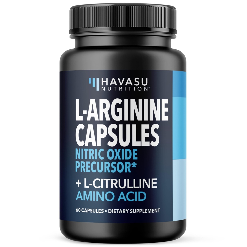 L- Arginin Kapsle s L- Citrurline - Příplatek oxidu dusnatého - L Arginin a L Citrulline Blend - 60 Hrabě - Vegan, Non- GMO Kapsle pro výkon, vytrvalost a podporu svalů - 1 měsíc Dodávka