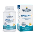 Nordic Naturals Omega-3D, Lemon Flavor - 120 Soft Gels - 690 mg Omega-3 + 1000 IU vitaminu D3 - Fish Oil - EPA & DHA - Imunitní podpora, Zdraví mozku a srdce, Zdravé kosti - Non- GMO - 60 Služeb