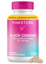 Pink Stork Black Cohosh doplňky pro ženy - 540 mg Čisté černé Cohosh pro Perimenopauza, Menopauza Support- 30 Kapsle