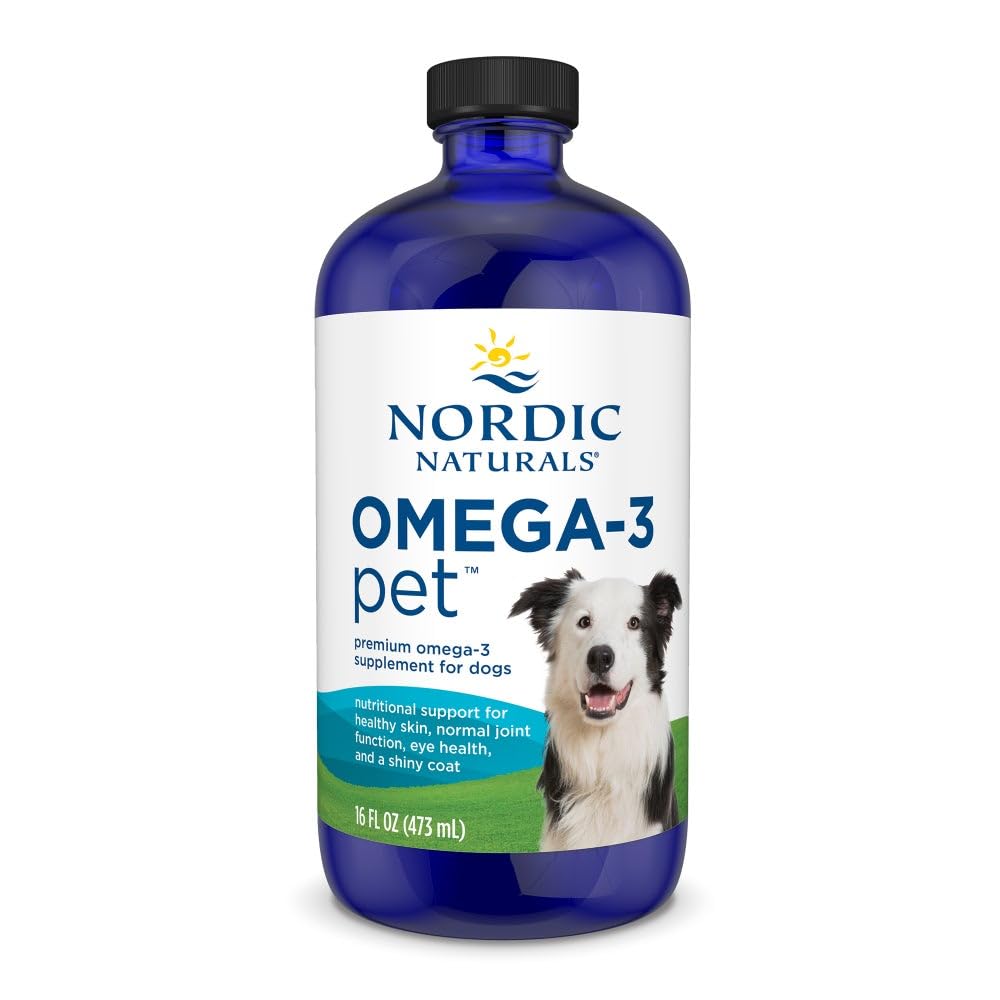 Nordic Naturals Omega33 Pet, Neochucené - 16 oz - 1380 mg Omega33 per Teaspoon - Rybí olej pro velké až velmi velké psy s EPA & DHA - Promotes Heart, Skin, Coat, & Imunitní zdraví