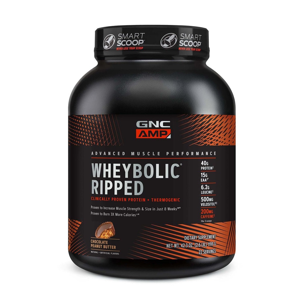 GNC AMP Wheybolic Ripped - čokoládové arašídové máslo (22 Služeb)