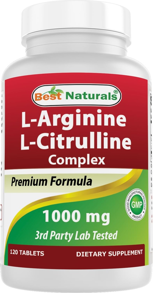 Nejlepší Naturals Arginine Citruline Complex 1000 Mg 120 Tablety