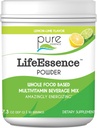 Čisté Esence Labs LifeEsence Multivitamin prášek pro muže a ženy, přírodní bylinný dodatek s vitaminem D3, B12 a biotin, Energizing All Food Based Powder Mix, 7.3 oz