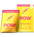 EBOOST POW Natural Pre Workout Powder - 15 Packets, Tropical Punch - Předcvičení Energy Booster Gym Dodatek Drink Mix pro muže a ženy - Výkon, Společná podpora mobility - gluten- zdarma