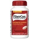 FiberCon Fiber Terapie obalené kapsle, bezpečné, jednoduché a pohodlné nerozpustný fiber pro nepravidelnost střev, Pohodlné zácpa Relief bez plynu nebo nafouknutí, 140 kaplety