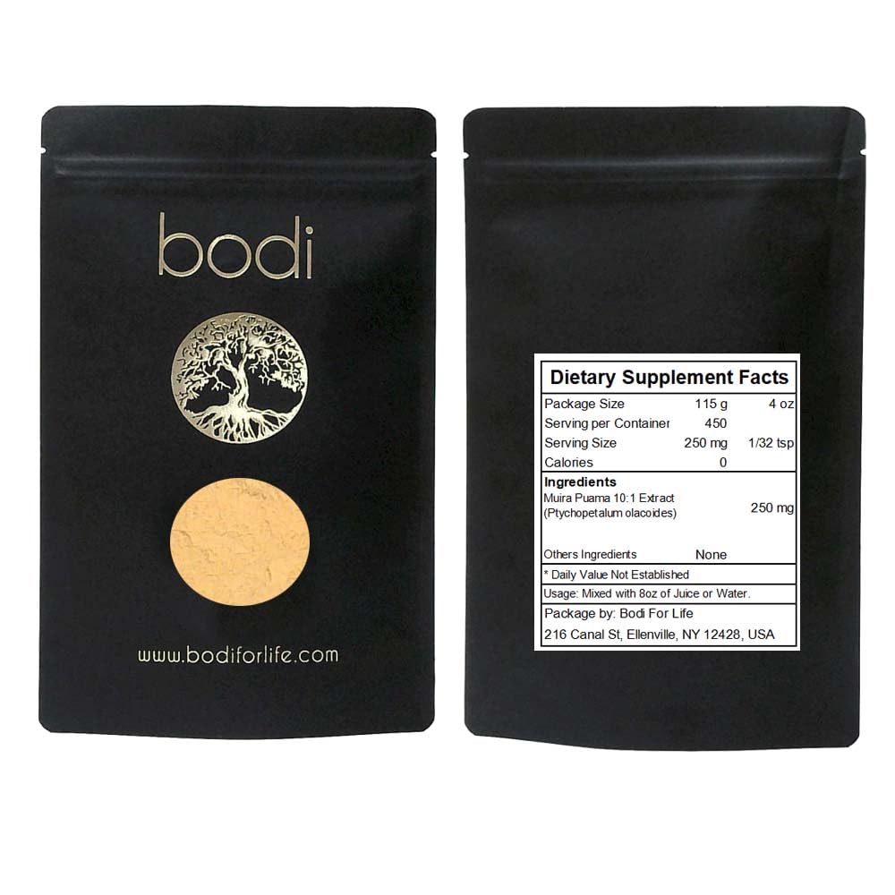 bodi: Muira Puama Powder 124; 4oz to 5lb OF 124; 100% čistý přírodní ručně vyrobený (4 oz)