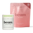 Beam Glow & Creatine Bundle, Hormon Balance, Energy & Muscle Podpora pro ženy, Vlasy, Kůže, Hřebíky, Hydratace, Vegan, No Sugar, Třetí strana Tested
