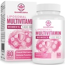Lipozomální Multivitamin pro ženy 1400MG - Womens Daily Multi Vitamíny Doplňky se železem, vitamín A, C, D, E a B Komplex pro imunitní zdraví, Vlasy & Kožní podpora pro ženy 18 + 560 Vegan Kapsle