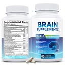 18- in-1 Brain Supplement for Memory and Focus - Nootropní kapsle s Alpha GPC, Bacopa, Ginkgo Biloba, Lion 's Mane, Vitamin B6 & B12 CLAS124; Cognitive Health, Mental Clarity CLAS124; Vegan, Non-GMO