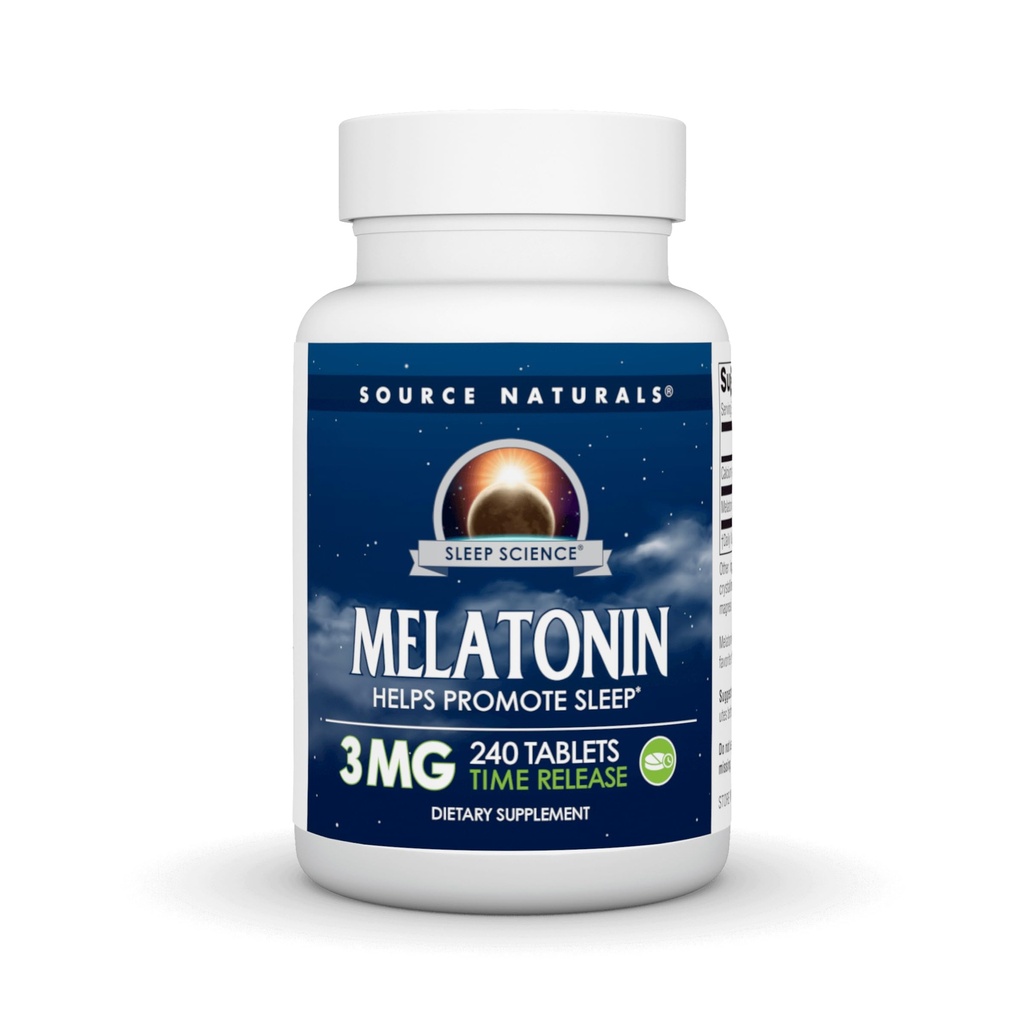 Zdroj Naturals Time Releed Melatonin 3 mg - 240 Time Release Tablety