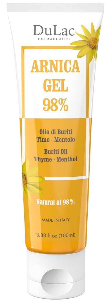 Dulàc - Arnica Gel pro podlitiny a otoky 3.38 Fl Oz, 98% Arnica Montana Cream Extra Strength for Muscle and Joint Relief, Non- Greasy, přírodní vzorec, Cool Effect, Alkohol zdarma