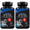 Research Labs 2 fer 1 Ad Keto dietní pilulky Detox Cleanse & Support w / Apple Cider ocet 120 Count Proprietal Ketony, Hunger Suppressant Weight Loss Diet Pills
