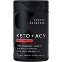 Sports Research ® Keto Plus ACV Kapsle - Dietní podpora 500 mg jablečného octa a 1500mg goBHB ® Exogenous Ketones - Gluten Free & Keto Certified - 120 Veggie Kapsle