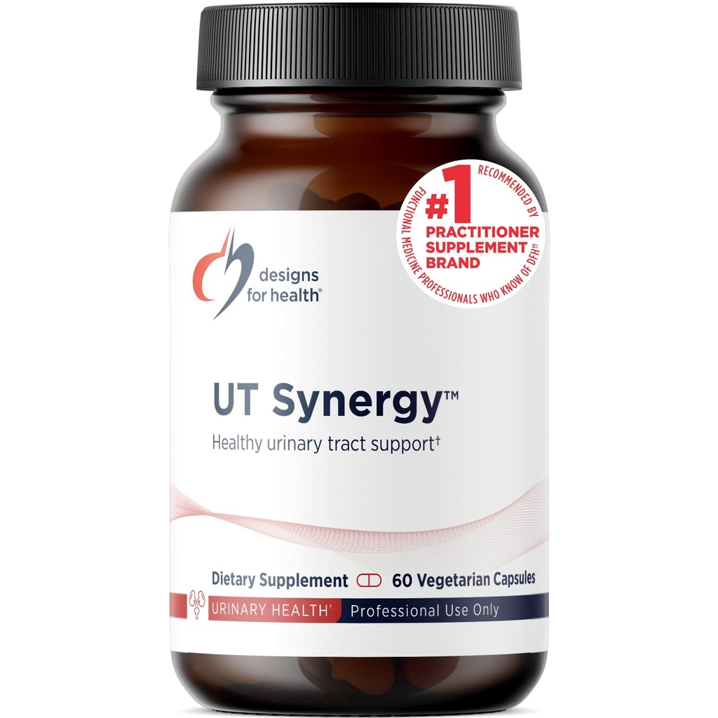 Designs for Health UT Synergy - 500mg D- Mannose s koňským ocasem, kopřivkou, Hibiscus + Bearberry Leaf - Zdravá podpora močových cest - Non- GMO + gluten- Free Supplement (60 Kapsle)