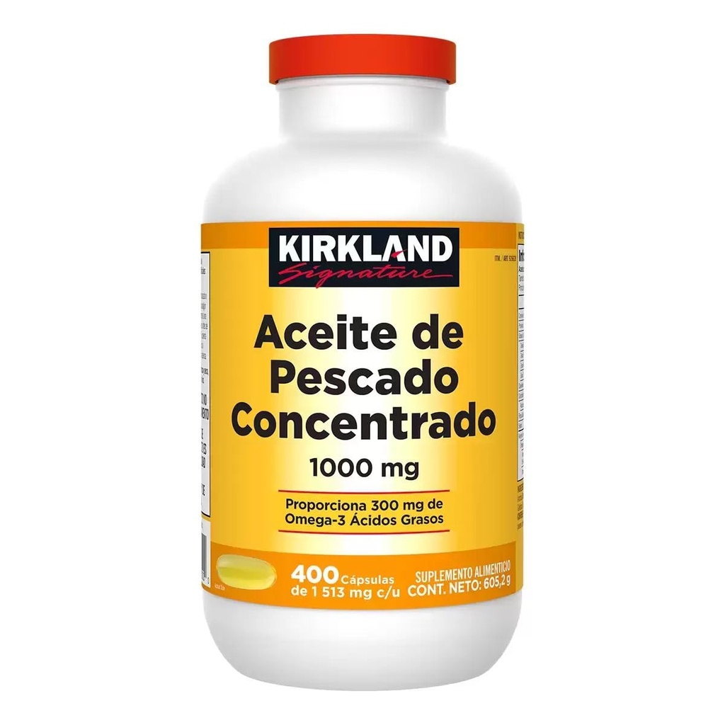 Kirkland Podpis Rybí olej 1000mg, 400 Počet