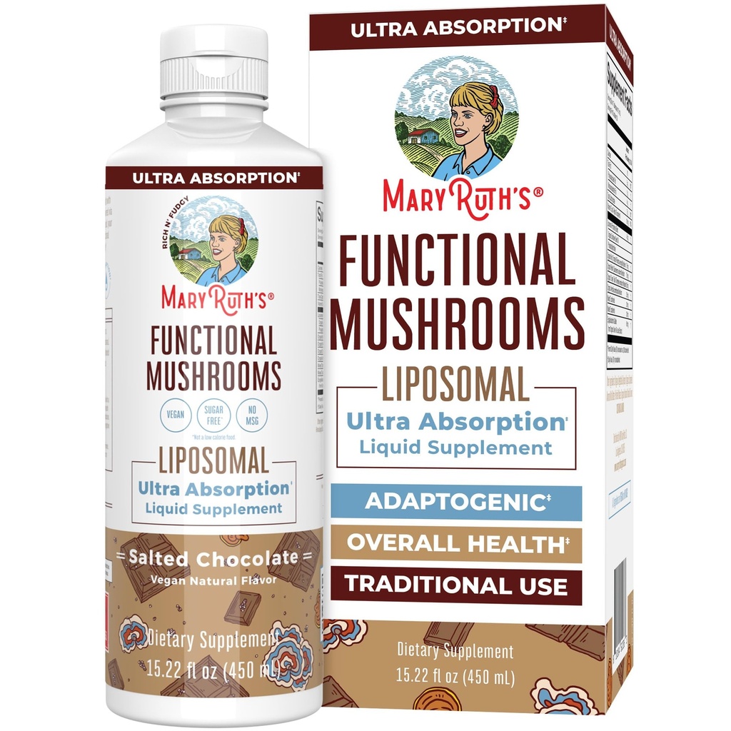 MaryRuth Organics Houba, Houba doplněk, Houba tekutý vitamin, Reishi Houba dodatek pro imunitní podporu, Turecko Orel Vitamin pro Stress Relief, Vegan, Non- GMO, gluten zdarma, 15.22 Fl Oz