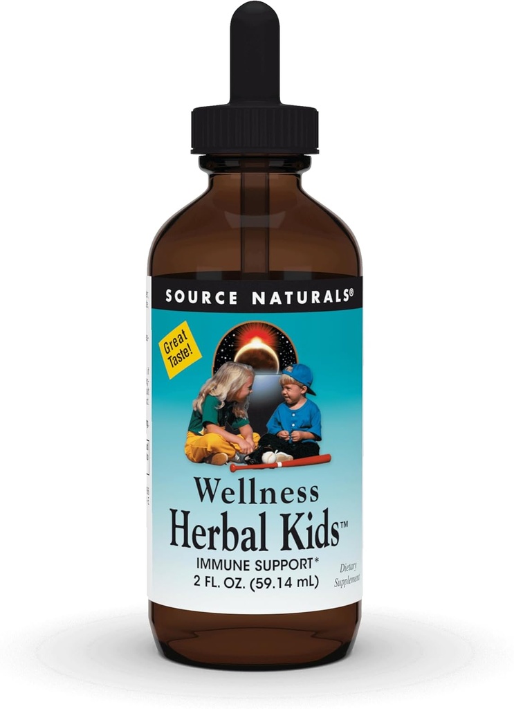 Zdroj Naturals Wellness Bylinné děti, pro podporu imunitního systému * - 2 Fluid oz