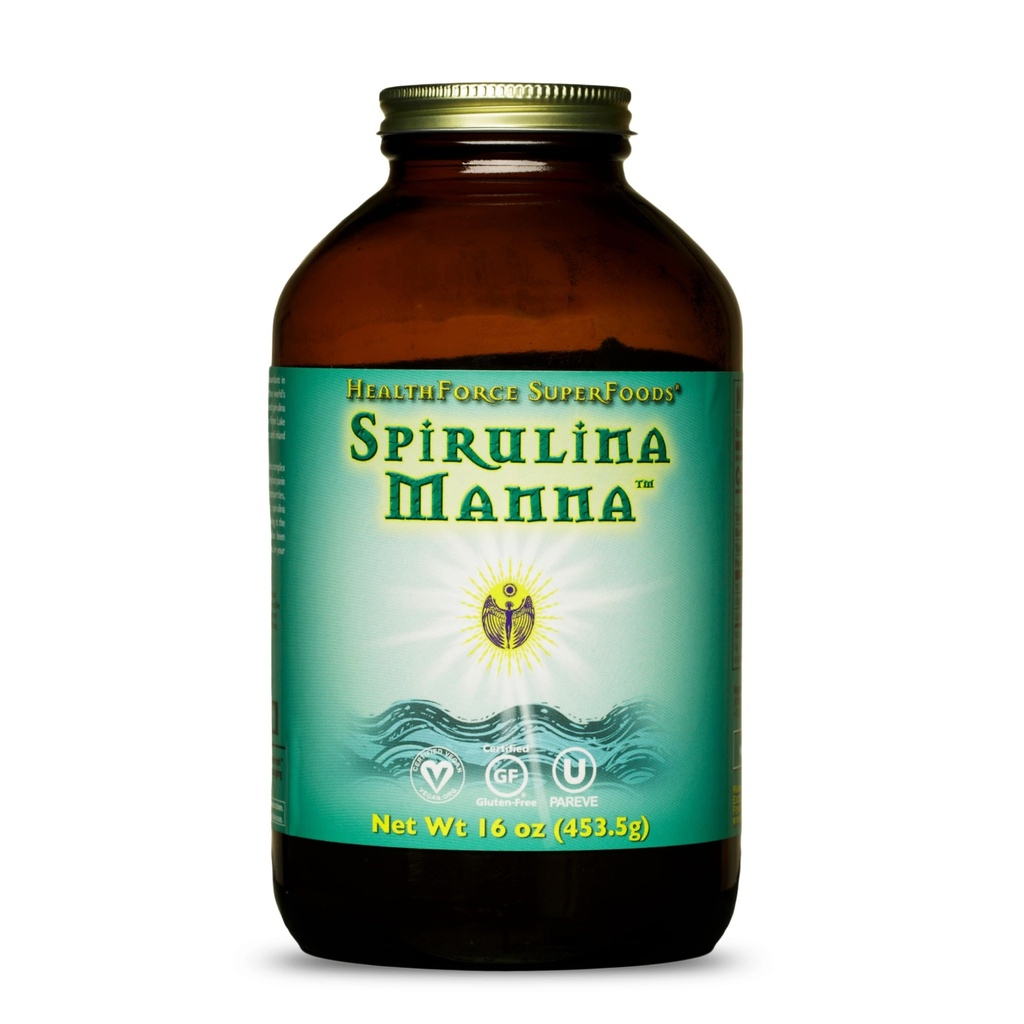 Zdravotní síla SuperFoods Spirulina Manna - Powder - 16 Oz