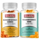 Draslík Magnesium Gummies, Chlorid draselný 500mg, Glycinát hořčíku 300mg, Minerální doplňky pro rodinu