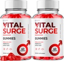 (2 Pack) Vital Surge Gummies, Oficiální Vital Surge Maximální síla 1000MG Pokročilý doplněk Gummies, VitalSurge Mens Detox Dodatek, Vitasurge Gomitas Žvýkání s přírodními přísadami (120 Gummies)