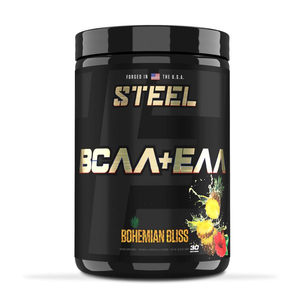 Ocelové doplňky: 124; Vysoký výkon BCAA EAA prášek 124; Promotes Lean Muscle Growth and Workout Endurance: 124; 2: 1: 1 Poměr k obnovení svalů rychlejší 30 Služeb. (Český Bliss)