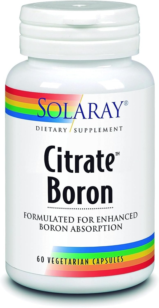 Solaray Biocitrate Boron Supplement, 3mg, 60 Počet