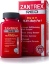 Zantrex Red Fat Burner & Active Energy Booster Dodatek 124; Podporuje tělo sochařství, zvýšené zaměření a cvičení Výkon 124; 56 Kapsle